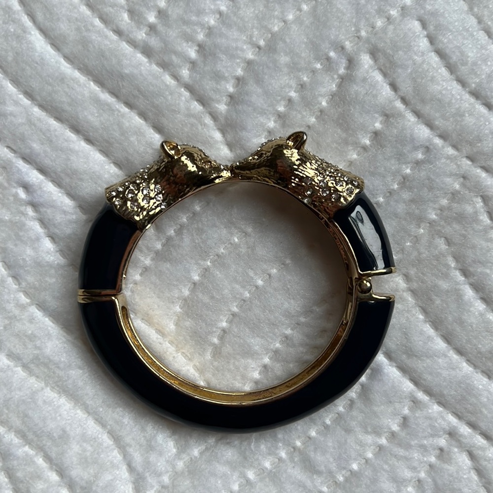 Ann Taylor enamel rhinestone hinge bracelet